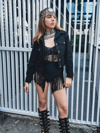 Black Go Go Bralette