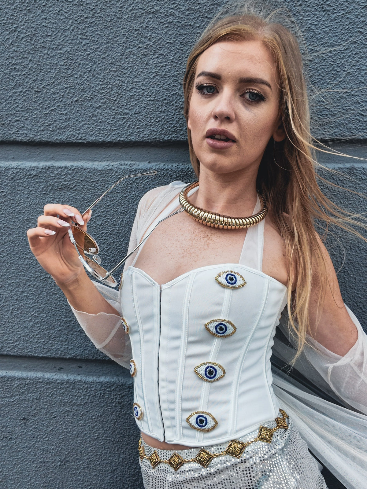 White Eye Corset