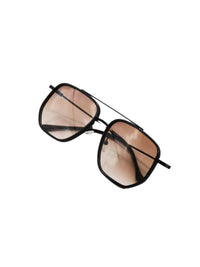 Brown Metal Frame Sunglasses