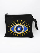 Black Embroided Pouch