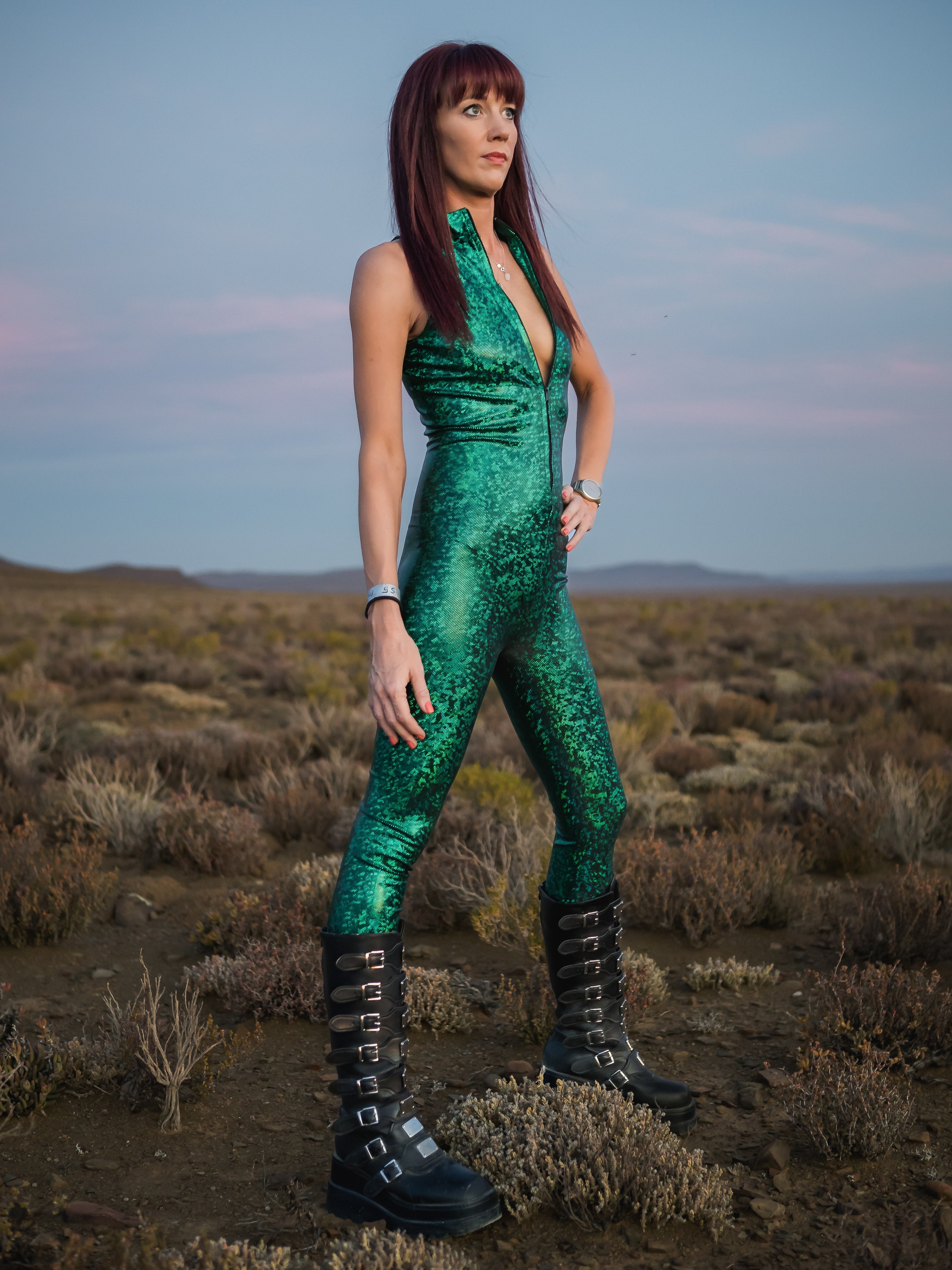 Green Tank Catsuit
