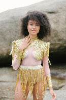 Gold Liquid Bodysuit