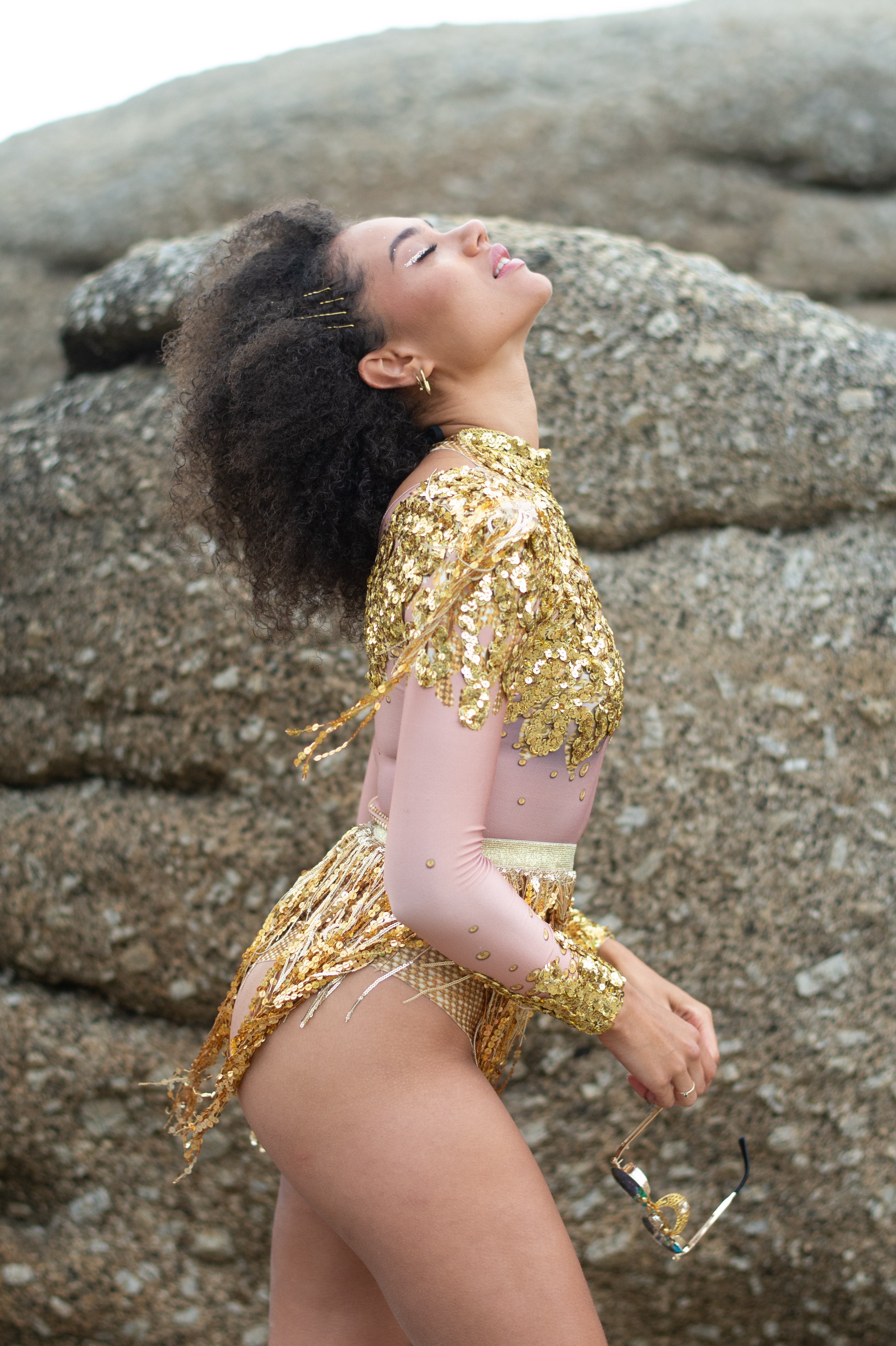 Gold Liquid Bodysuit
