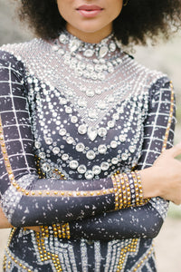 Military Rhinestone Jumpsuit