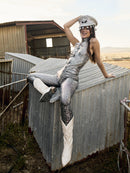 Holographic Tank Catsuit