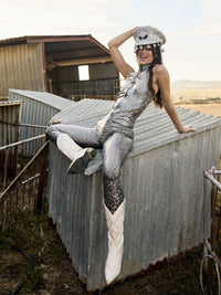 Holographic Tank Catsuit