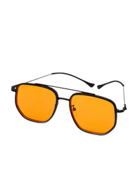 Orange Metal Frame Sunglasses