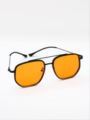 Orange Metal Frame Sunglasses