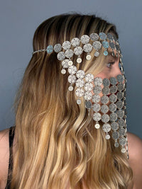 Silver Goddess Face Chain