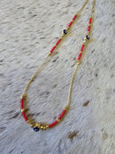 Red Lilly Eye Choker