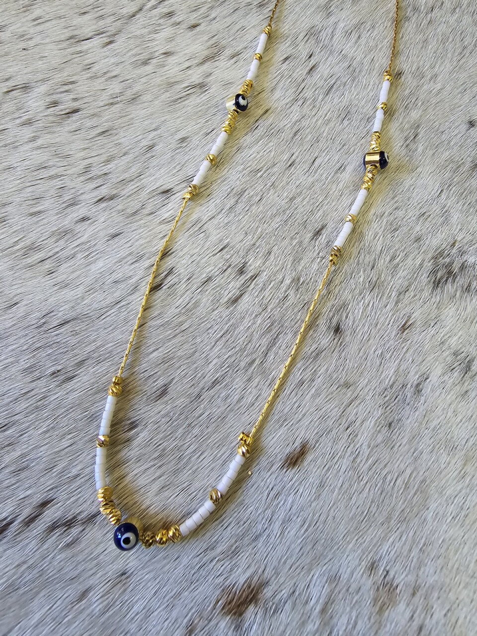 Gold Lilly Eye Choker