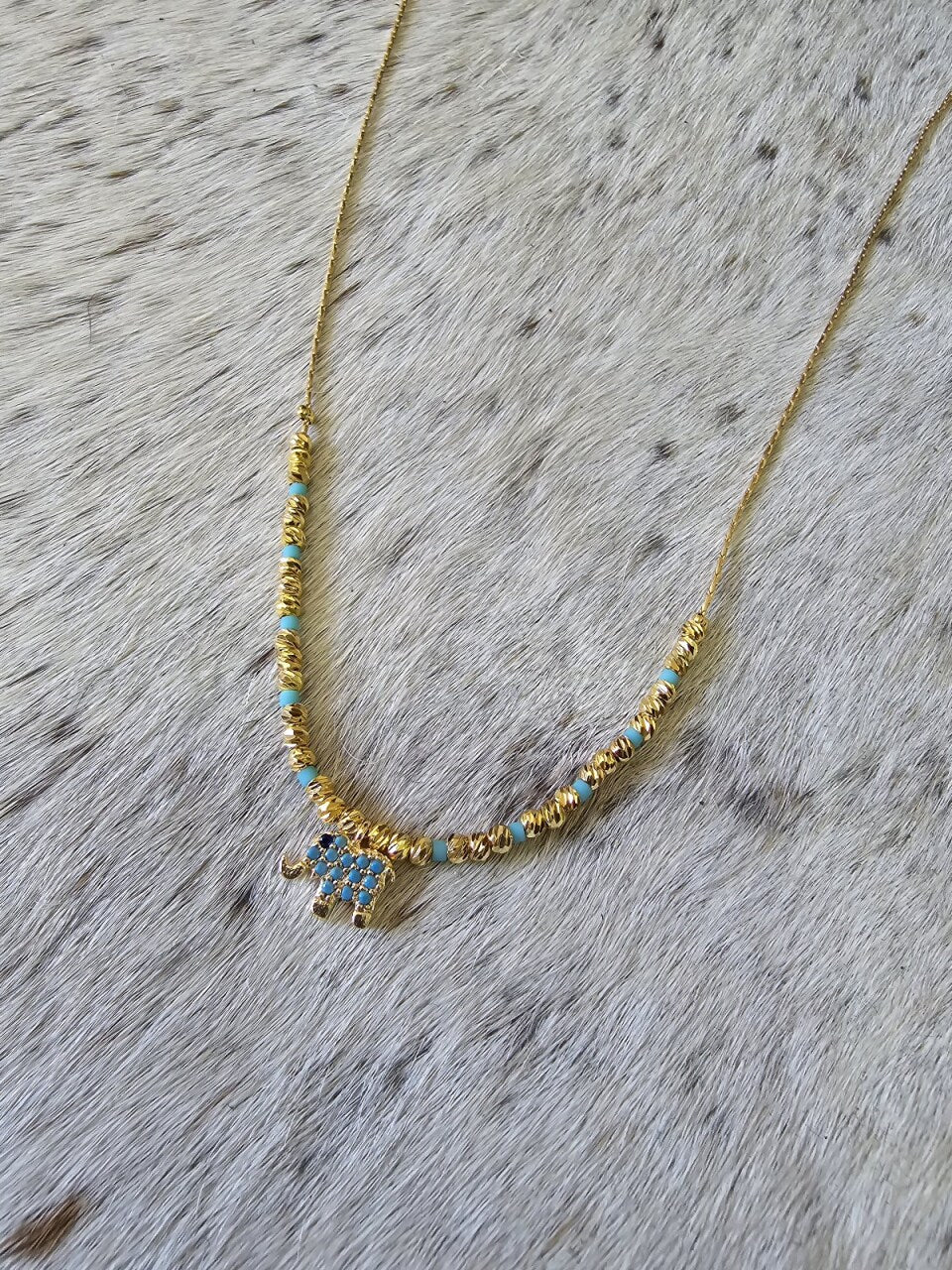 Gold Elephant Choker