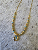Gold Hamsa Choker