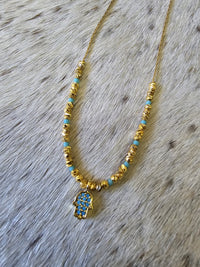Gold Hamsa Choker