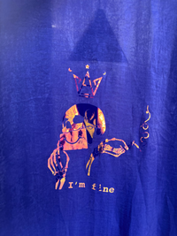 I'm Fine Royal Satin Kimono