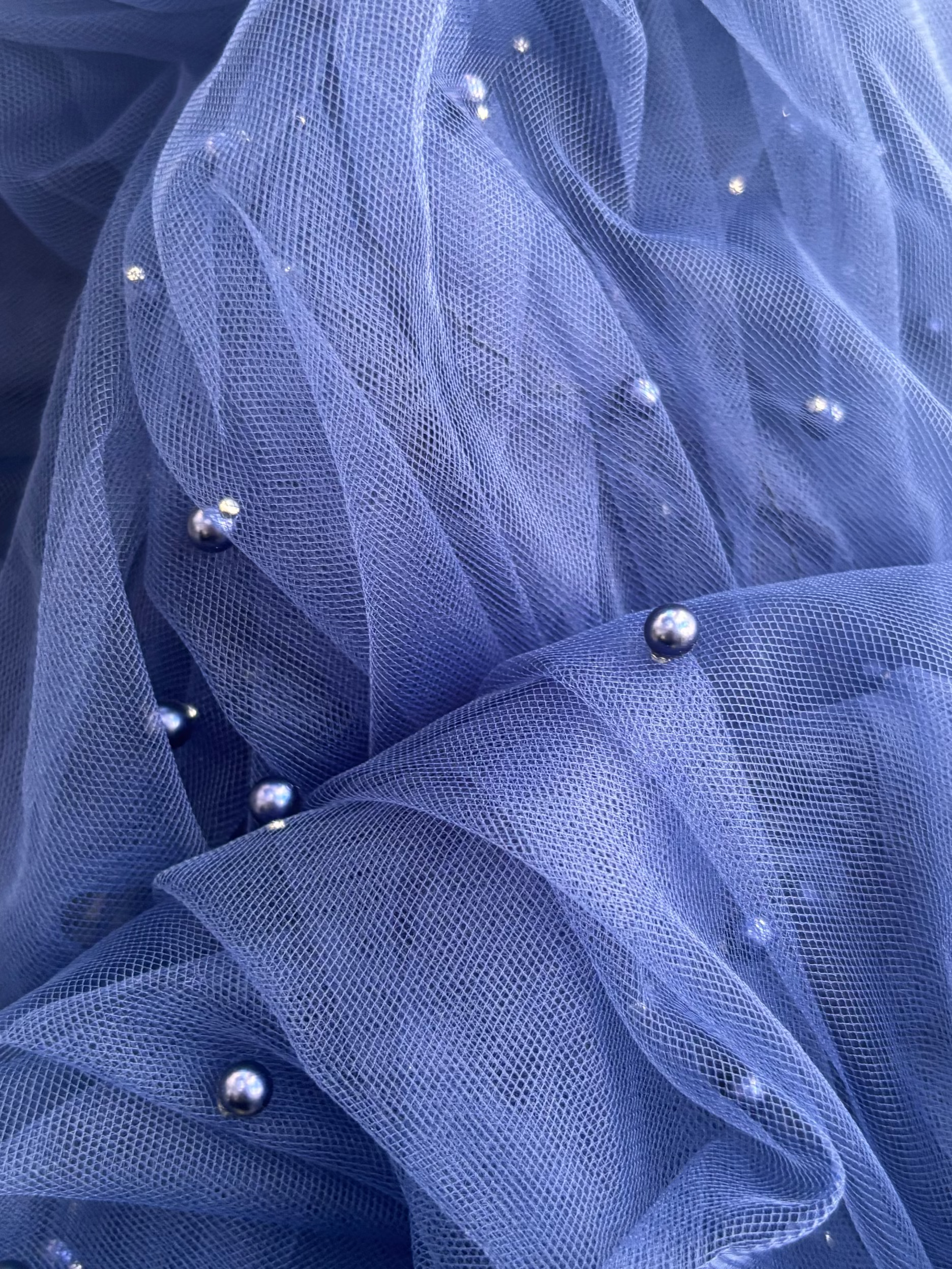 Mesh Pearl Blue Kimono