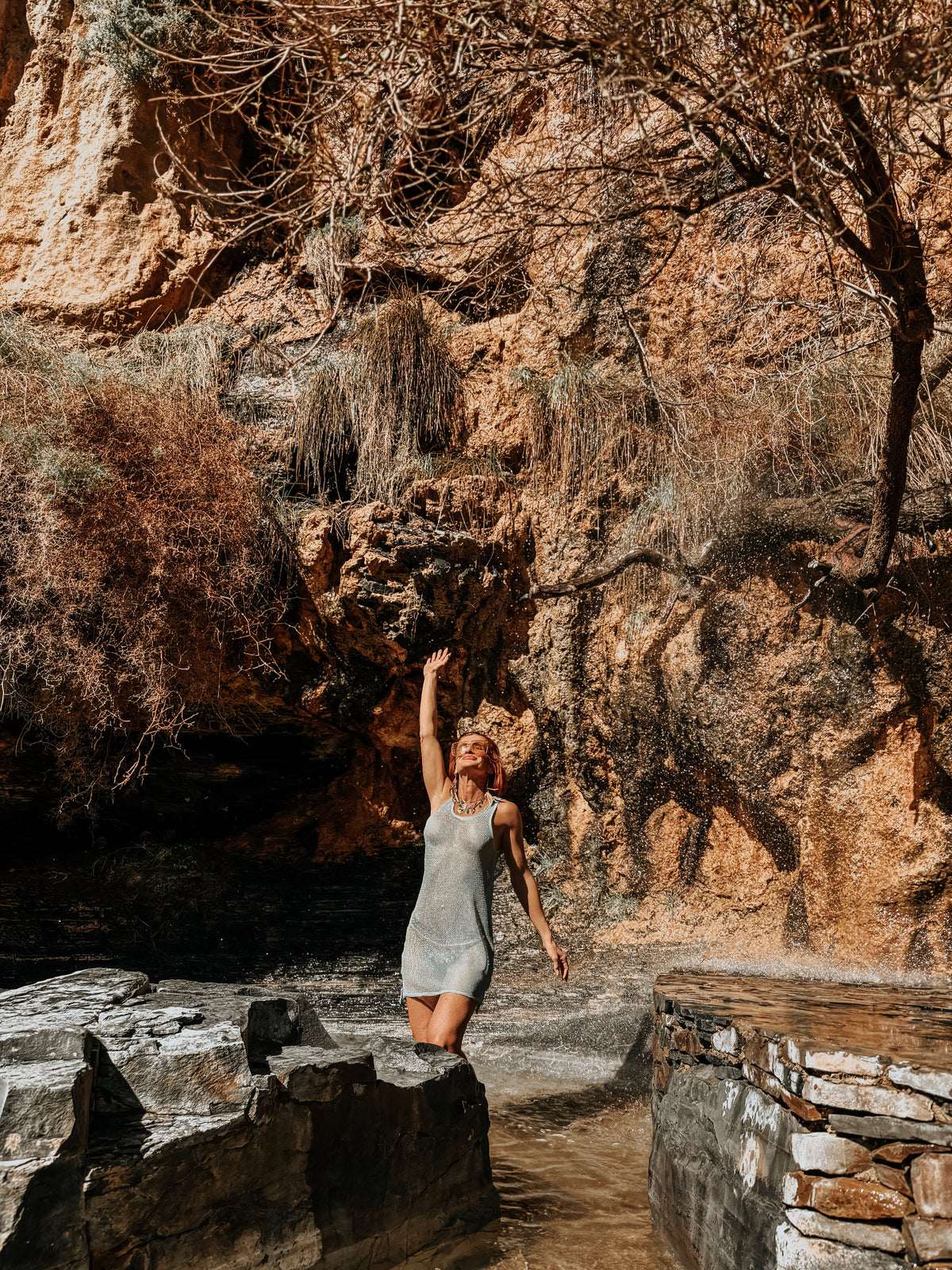 Mint Wolfkop Dress