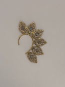 Gold Leaf Quartz Ear Cuff