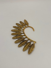 Gold Feather Ear Cuff