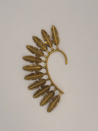 Gold Feather Ear Cuff