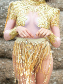 Gold Liquid Bodysuit
