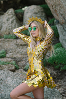 Gold Cosmic Dress