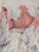 White Pearl Tassel Bodysuit