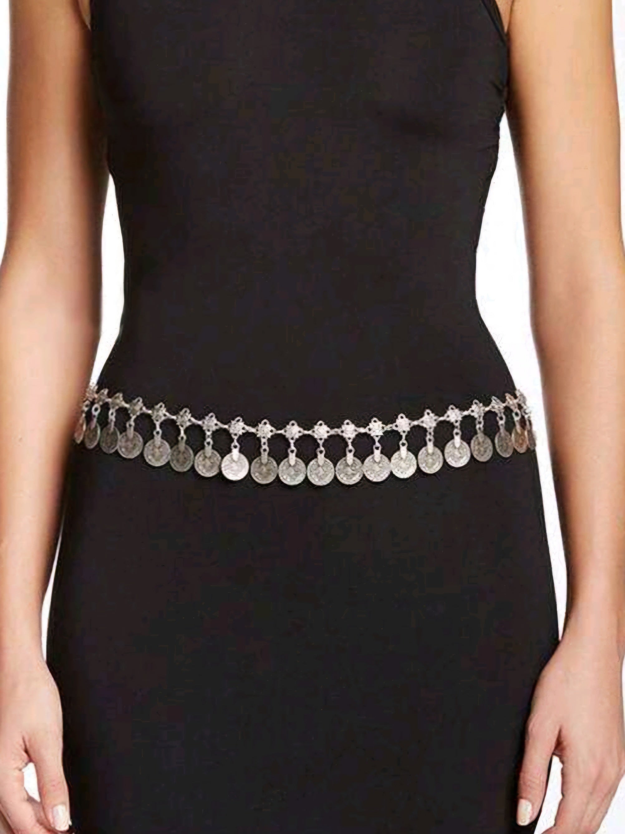 Silver Coin Waist Chain