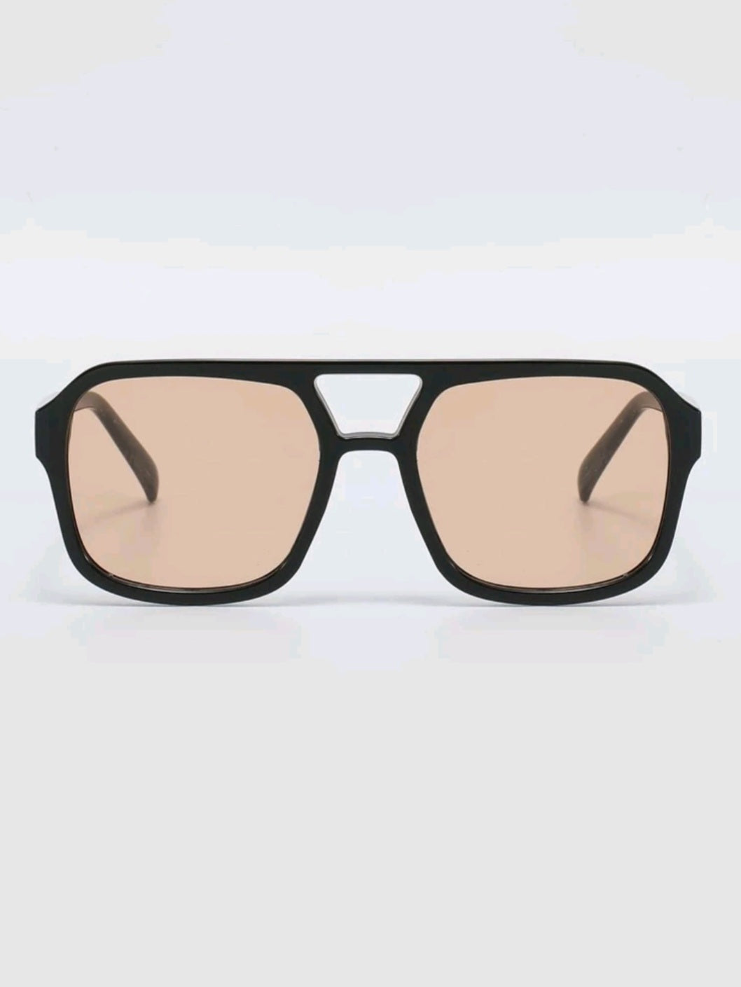 Brown Solid Frame Sunglasses