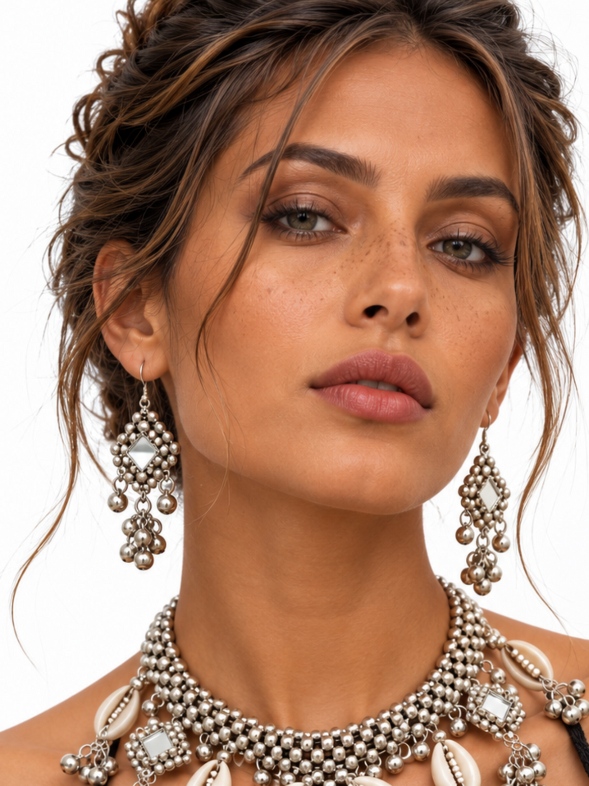 Flora Mirror Earrings