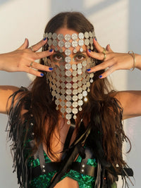 Silver Goddess Face Chain