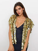 Gold Sequence Kimono