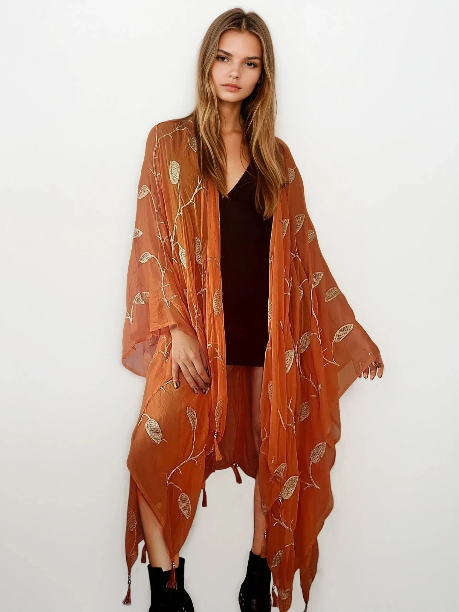 Orange Ruhi Kimono