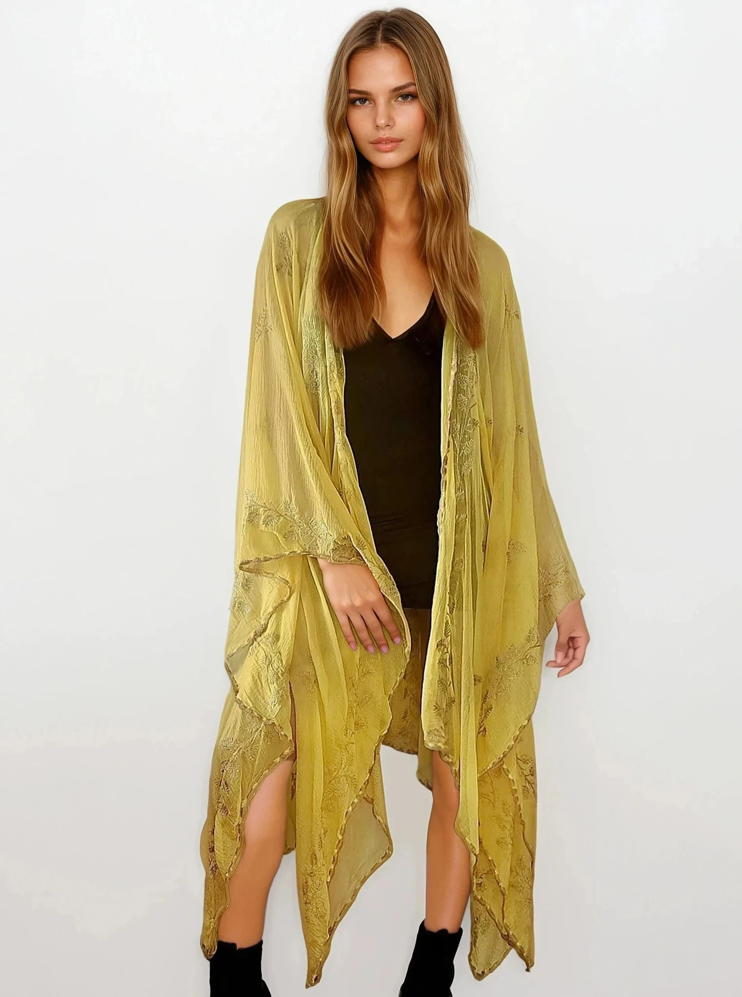 Yellow Ruhi Kimono