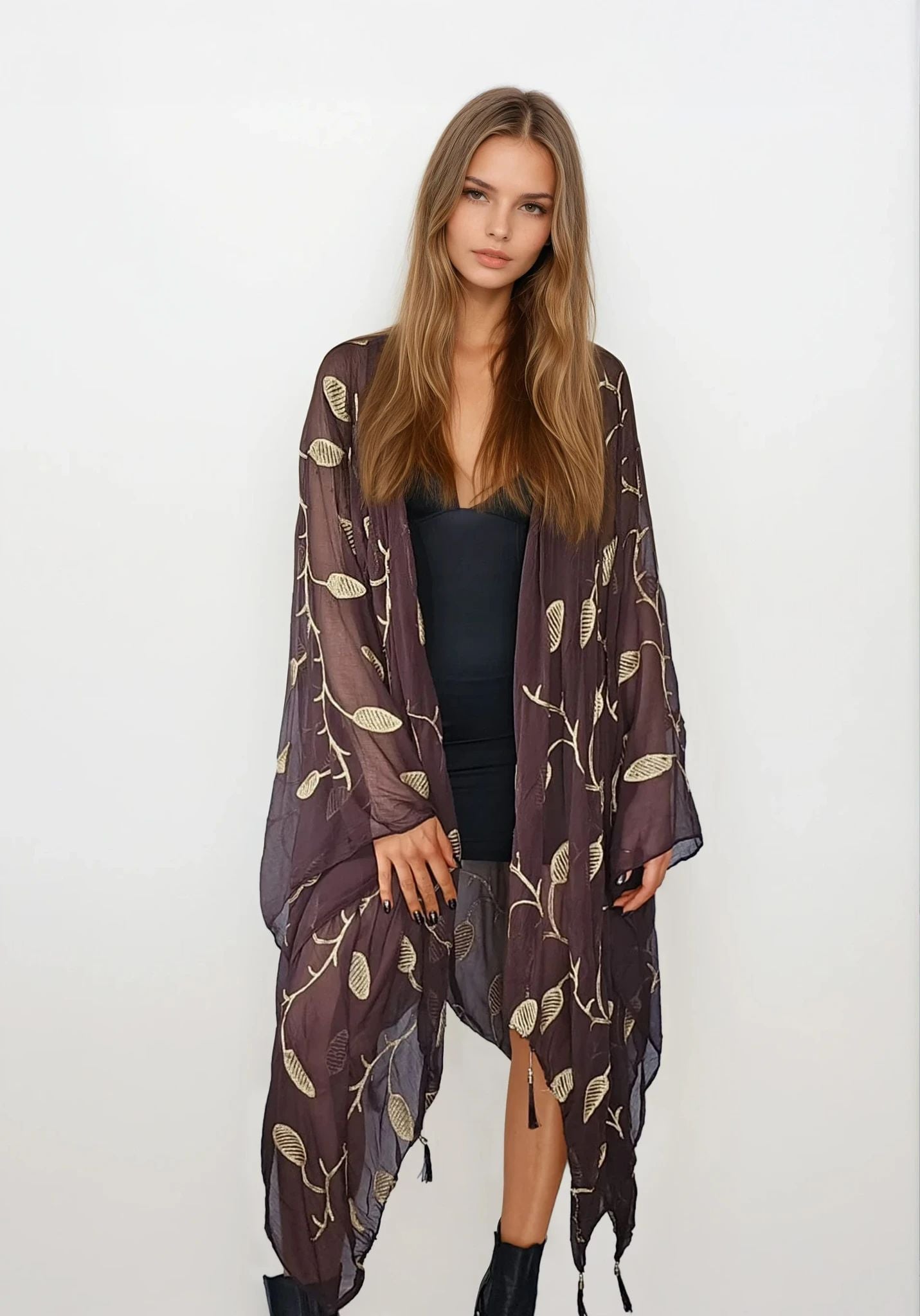 Chocolate Ruhi Kimono