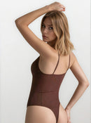 Brown G-string Bodysuit