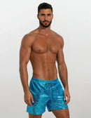 Blue Holographic Shorts