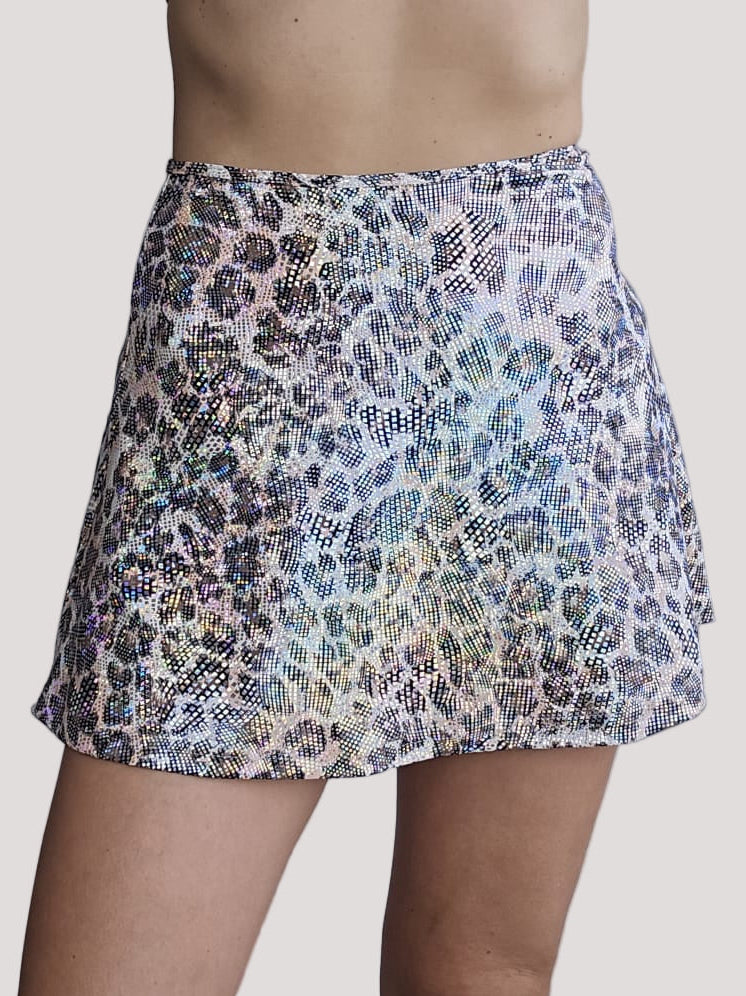 Luneth Holographic Skirt