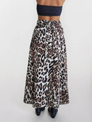Leopard Wrap Skirt