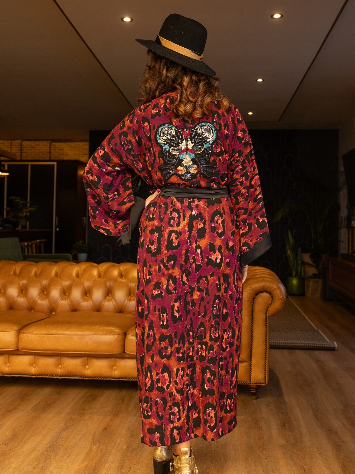 Plum Yakata Kimono