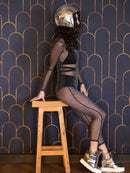Glitter Mesh Catsuit