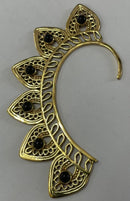Gold labradorite pointe ear cuff