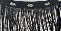Black  eye Tassel Belt