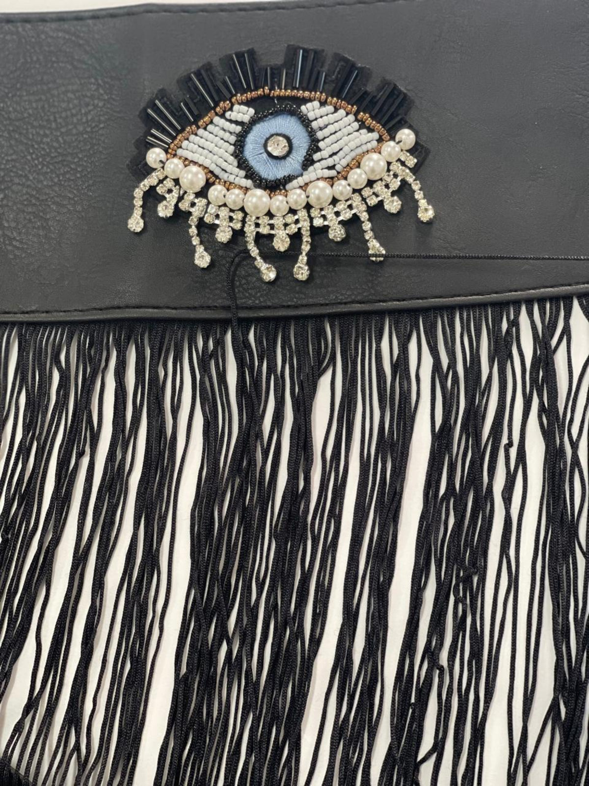 Black  eye Tassel Belt