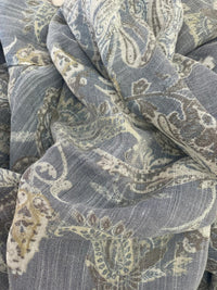 Blue Faded Paisley Shirt