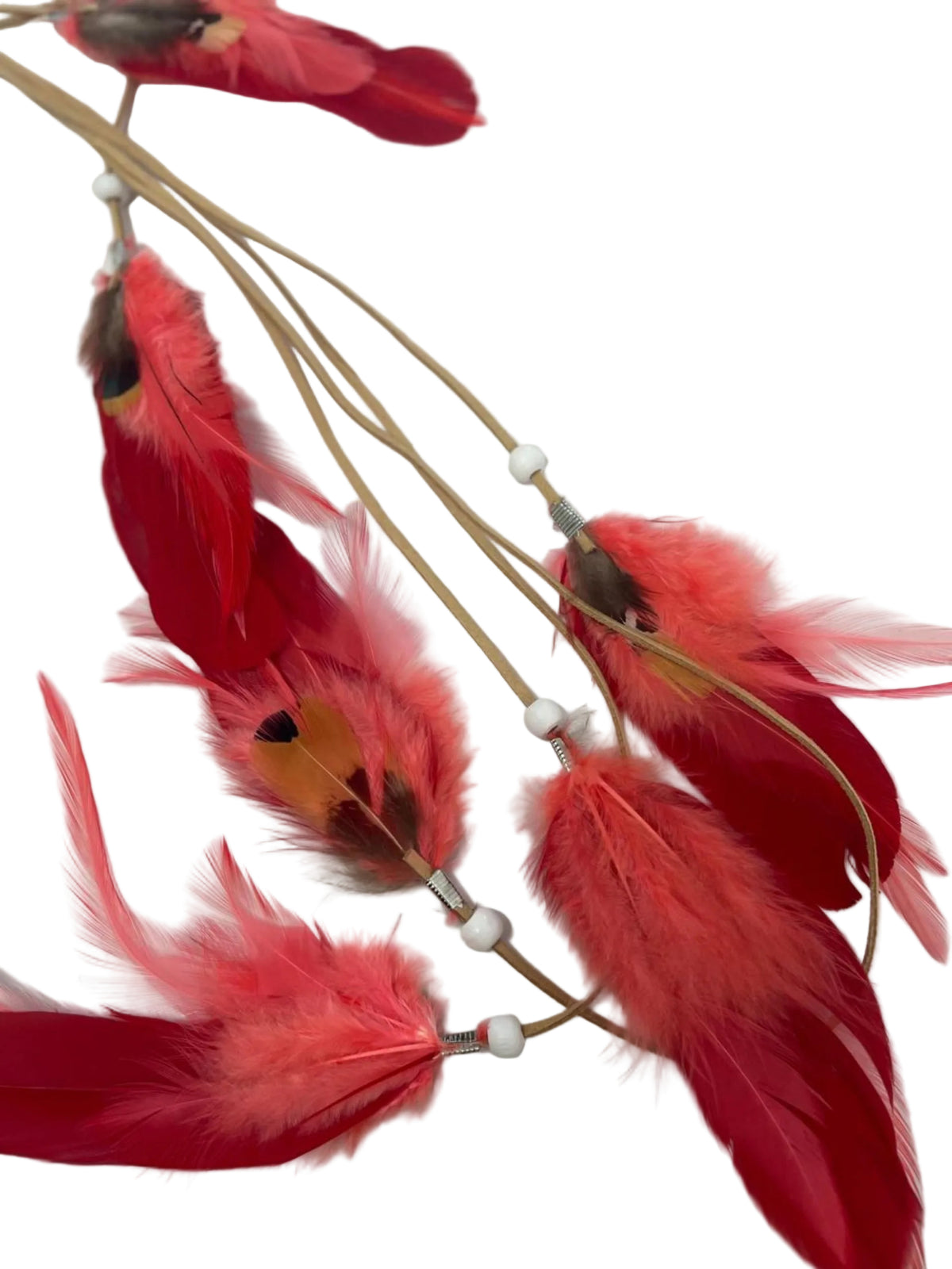 Flamingo Feather Hair Clip