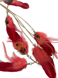 Flamingo Feather Hair Clip