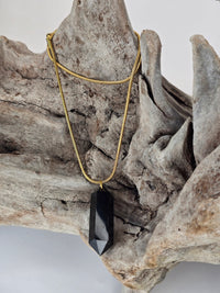 Obsidian Quartz Necklace