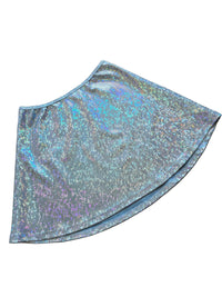 Aqua Holographic Skirt