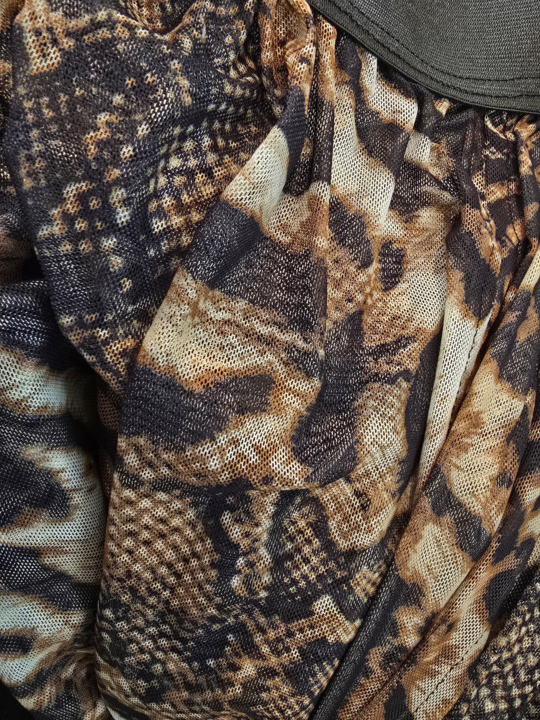 Leopard Mesh Skirt